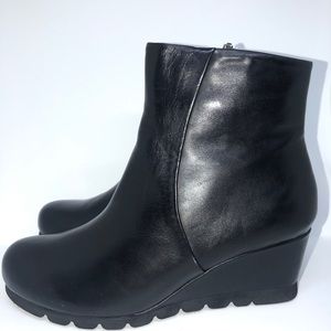 NWOT! Never Worn! Brand new! Black Wedge Bootie